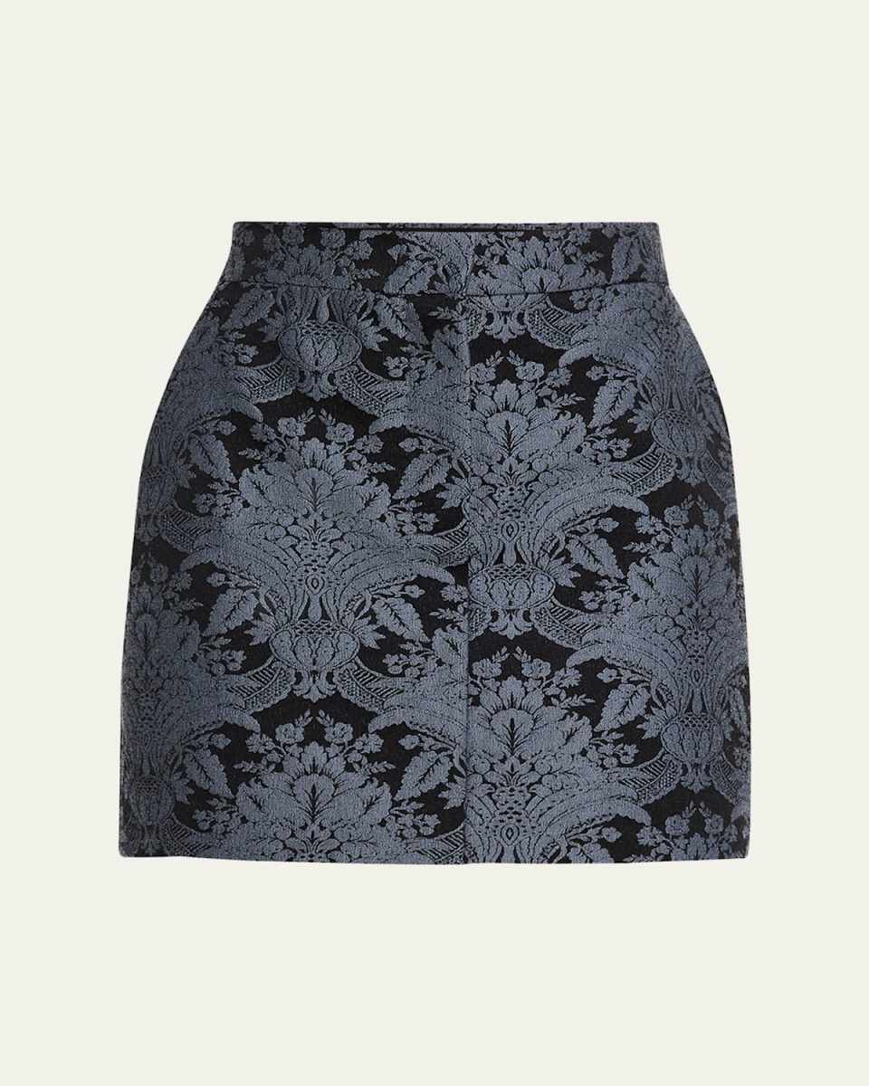 Pomezia Brocade Mini Skirt